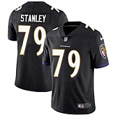 Nike Baltimore Ravens #79 Ronnie Stanley Black Alternate NFL Vapor Untouchable Limited Jersey,baseball caps,new era cap wholesale,wholesale hats